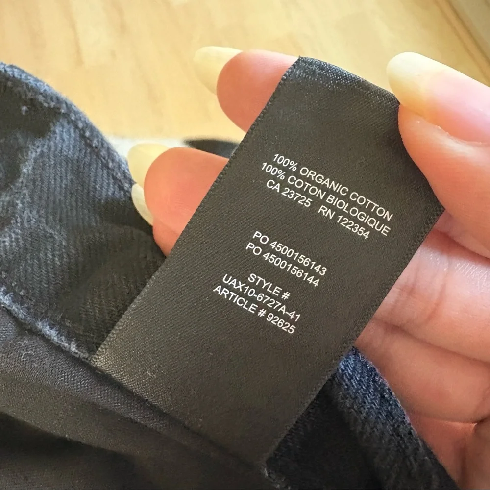 DENIM FORUM ARITZIA The Joni High Rise Loose Jeans Black‎ Size 28